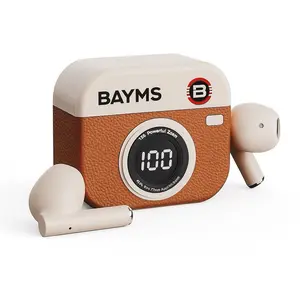 BAYMS Earbuds Headset Gaming Wireless Earphones With Digital Display Sport Gaming Headphones for Enhanced Audio Experience