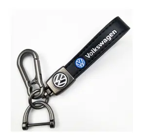 Genuine Leather volkswagen Keychain small gift