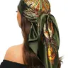 Women's Boho Style Paisley Print Square Scarf, Scarf Head Wrap, Vintage Trendy Bandana, Hair Accessories, Accessories, Versatile Accessory for Women & Girls, Vintage Print Head Scarves, Vintage Print Headscarves
