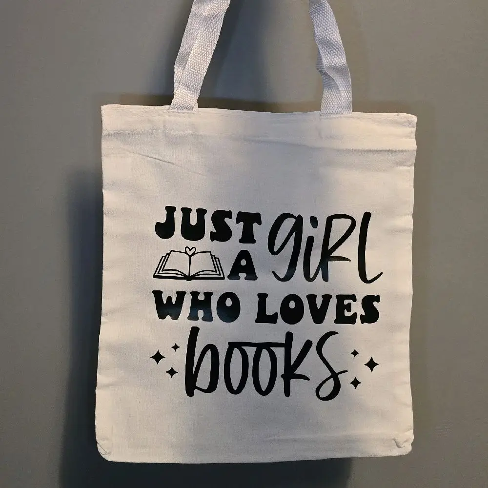 Bookish Themed Canvas Tote Bag - Perfect for Book Lovers and Readers