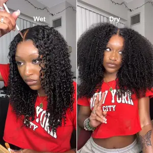 SuperNova Small Afro Curly 4*7 Lace Closure Glueless Wig Pre-Pluck, Pre-Bleached, Pre-Cut Lace