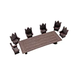 D&d Terrain Set, Banquet Table Chairs, War Model, Roleplay, Desktop Game Props, Dungeons & Dragons, Gift for Roleplayers, Holiday Present