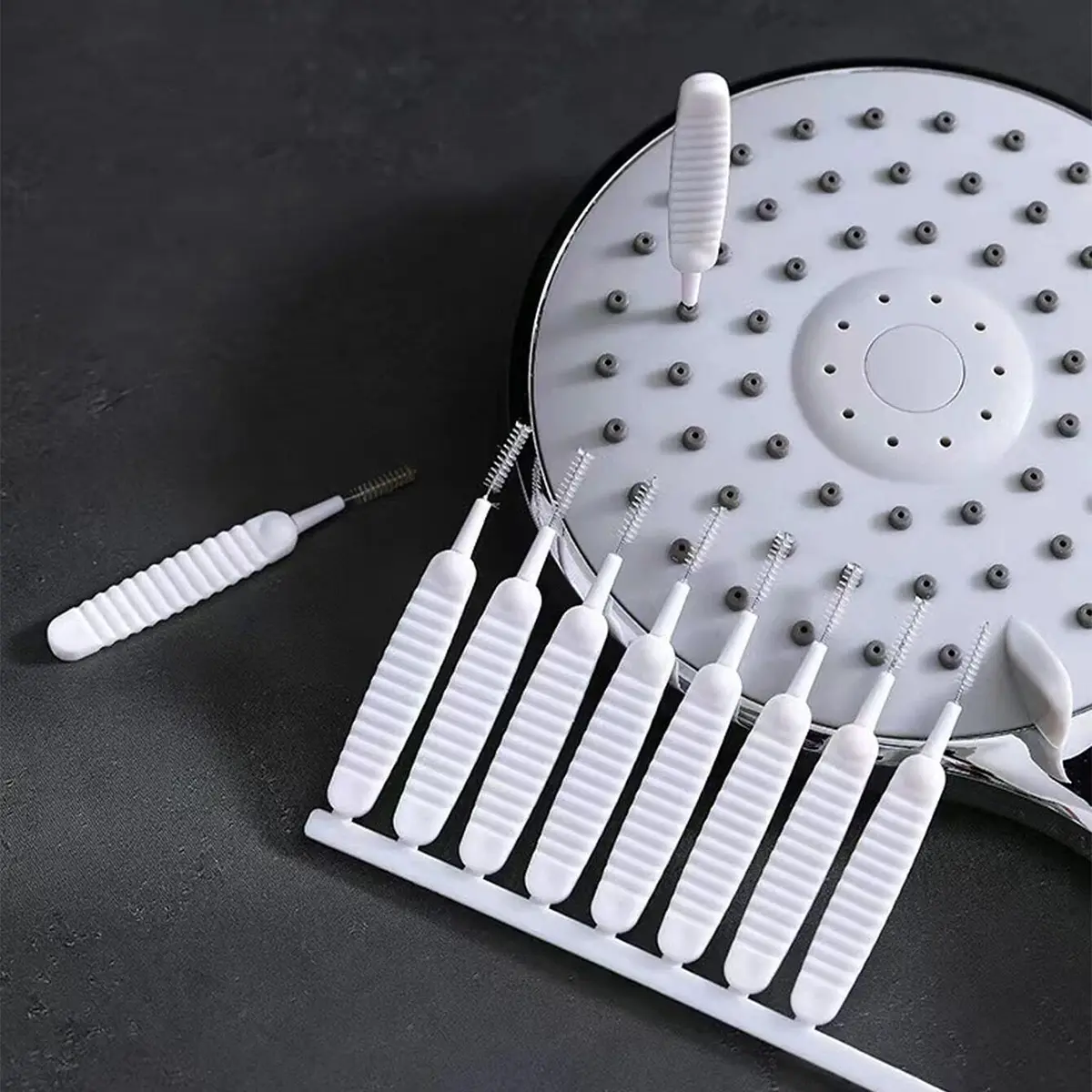 Mini Compact Size Shower Head Cleaning Brush, 10pcs Anti Clogging Bathroom Shower Head Cleaning Brush, Portable Bathroom Cleaning Tool