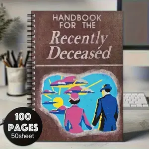 Vintage Notebook, Durable Drawing Notebook, Creative Handbook for Recently Deceased, Soft Cover Diary, Guided Journal, Ideal for Home School Office, Unique Gift Idea