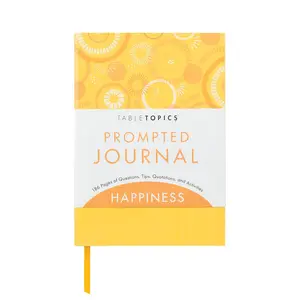TableTopics - Happiness Prompted Journal with Questions, Inspirational Quotes, and Activities for Self-Care and Wellness, for Positivity and Gratitude Spiral Notebook Positive Thinking