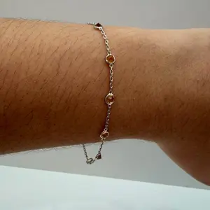 Pulsera de plata con citrina