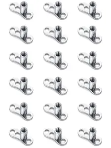 18 Pcs Body Dermal Piercing Jewelry Set Body Piercing Kit Minimalist & Practical 14G Internally Threaded Surgical Steel Anchor Base For Skin Dermal Anchor Tops Daily Wear Body Art Gift