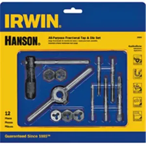 Irwin Industrial 24605 Tap And Die Set 12 Piece