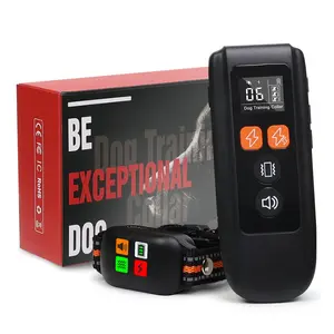 3300ft Dog Shock Collar Remote, 4 Training Modes, Ipx7 Waterproof, USB Rechargeable, Adjustable Nylon Strap, for 30-120lbs Dogs