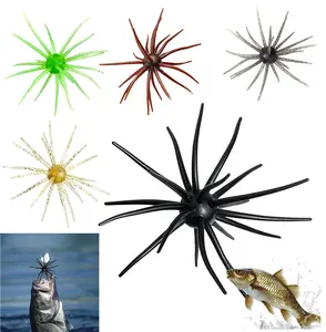 Floating Soft Sea Urchin Fishing Lures - Lifelike Realistic Bait for Freshwater Saltwater Bass Trout, Durable Lures for Lake River Shore Fishing