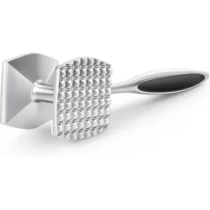 Meat Tenderizer Hammer - Dual-Sided Mallet for Steak, Beef, Poultry - Heavy Duty with Soft Grip Handle - Kitchen Beater for Chicken, Fish, Baking