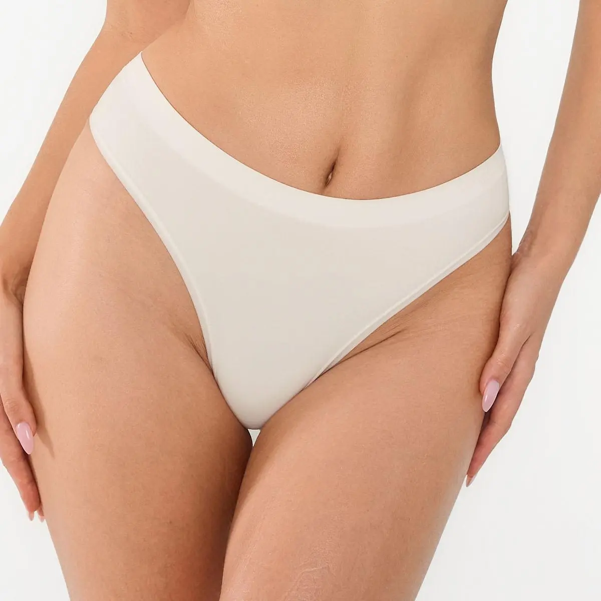 Seamless AirKnit Thong, Soft Breathable Lightweight High Stretch No Show Daily Underwear