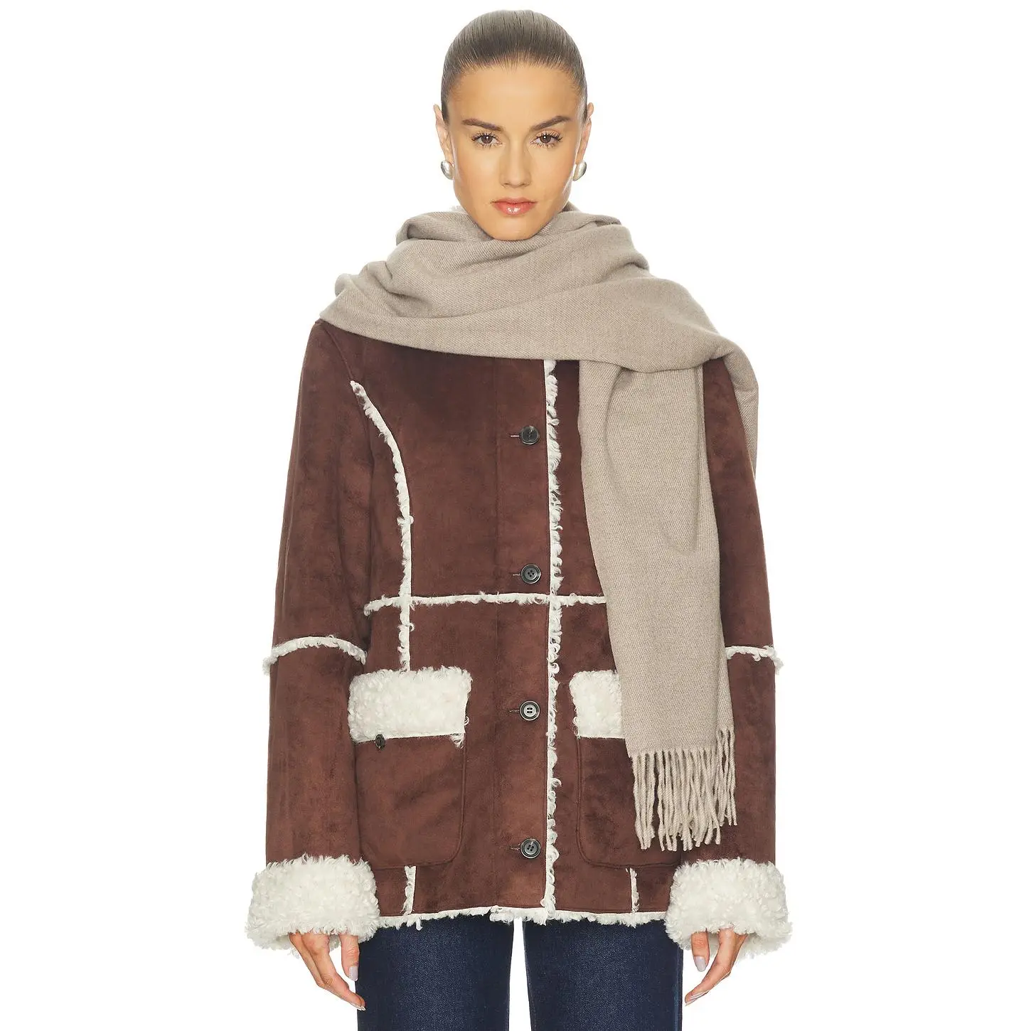 Hat Attack Travel Scarf in Taupe