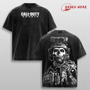 Ghost Call of Duty Graphic Tee Simon Riley Shirt Modern Warfare Gamer T Shirt COD Ghosts Vintage Gaming Merch Gift