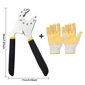 Multi-Purpose Open-End Adjustable Torque Hex Wrench with Gloves - Home Supplies Tool, Ergonomic Non-Slip Handle, Durable 1-Piece Solution for Mechanical & Bike Repairs, Professional Use, One-Piece,summervibes