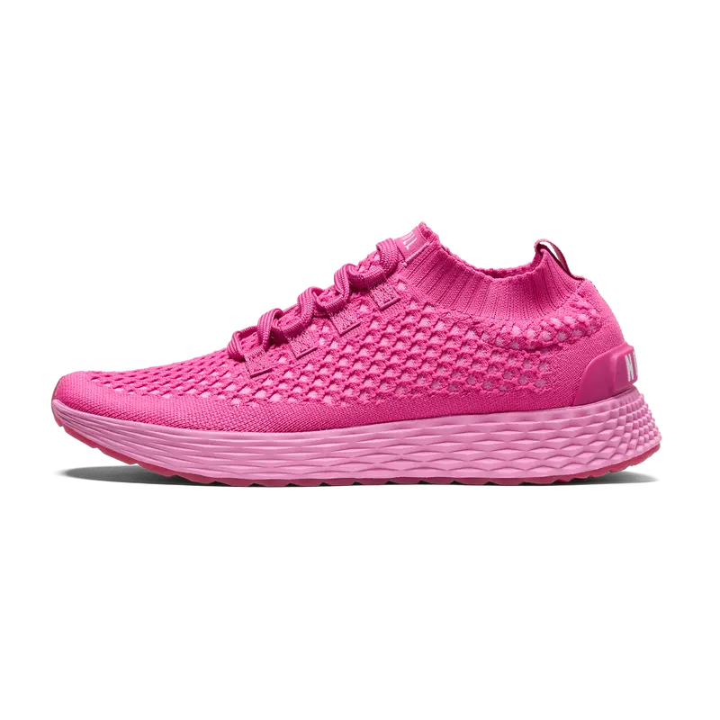 NOBULL Women's Allday Knit Shoe in Fuchsia - Everyday Walking Sneaker, Comfortable Slip-On Shoe, Casual Trainer