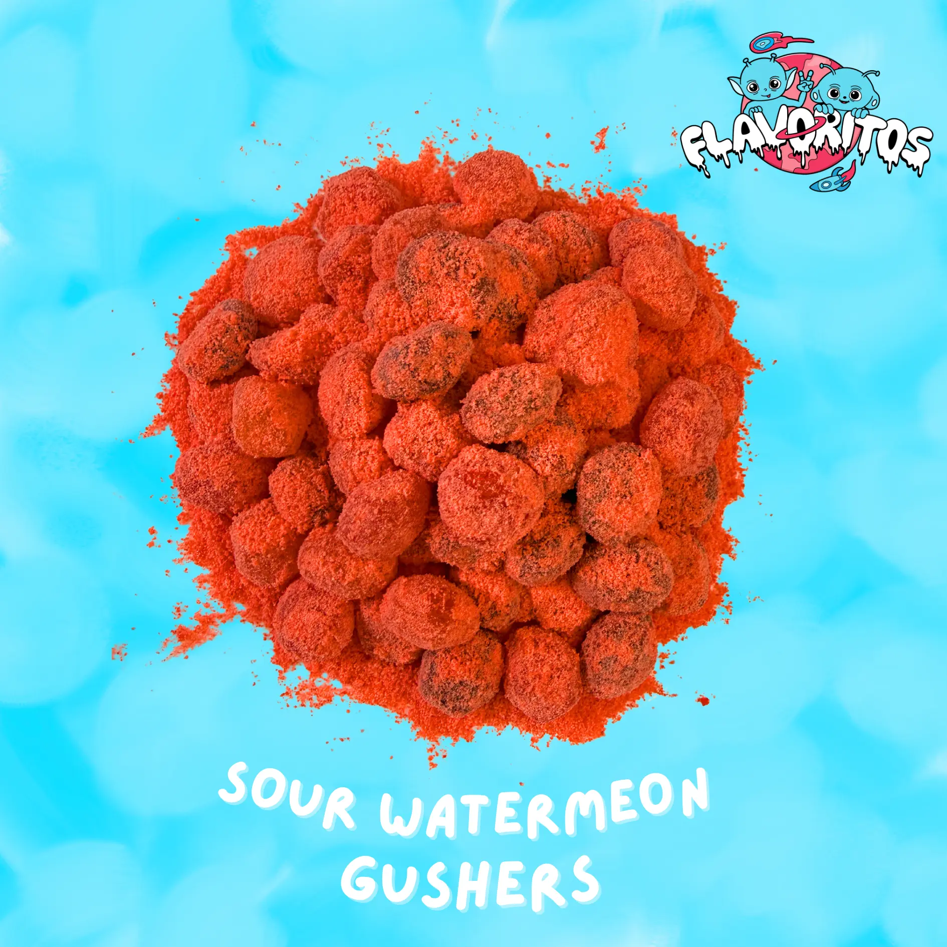 Flavoritos, Sour Watermelon Gushers - Sour and Sweet Candy Snack
