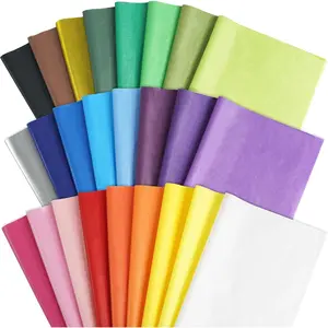 150 Sheets Colored Tissue Paper, 20X14 inch Christmas Tissue Paper for Gift Bags,Gold Silver Red Green Yellow White Black Gift Wrapping(25 Colors)