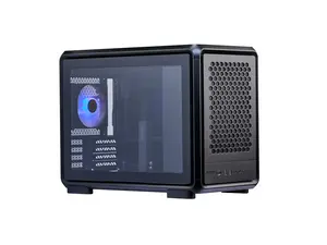 Cooler Master MasterFrame 400 mATX Modular PC Case - Micro-ATX/Mini-ITX, Aluminum Open Frame Chassis, 1 x ARGB Fan Preinstalled, 390mm GPU, 360mm Radiator Support, Black