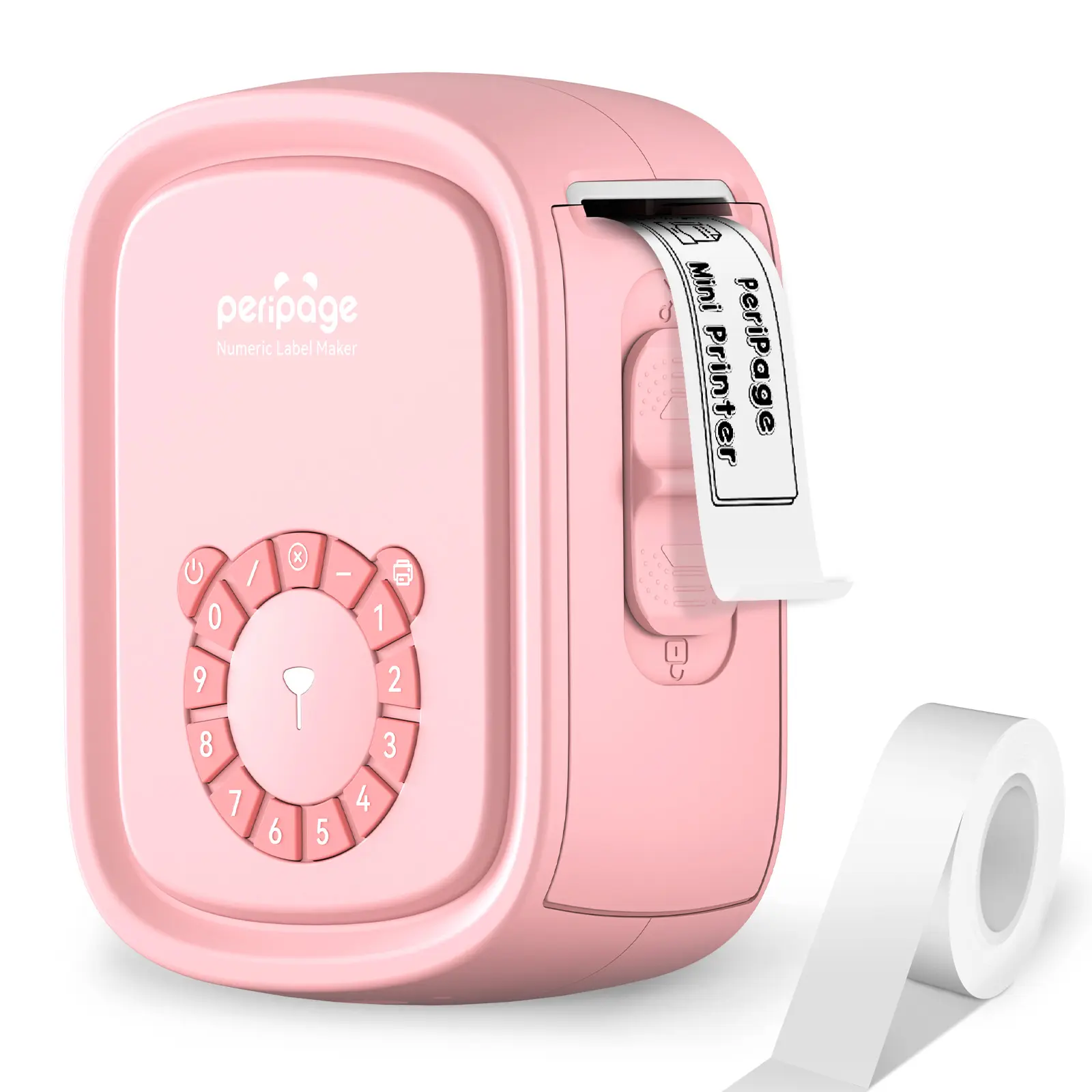 Portable label Maker P10Pro - Wireless Bluetooth label printer with tape, multiple templates, convenient for office and home organization, USB rechargeable (white) inkless printer portable mini Serial Number School Use Numeric Keyboard