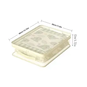 1/2/3pc Multifunctional Storage Bags Set, Foldable Clothes Organizer, Bedding & Closet Organizers, Folding Organizer, 4-Piece Set with Lid and Handle, Fabric Closet Organizer