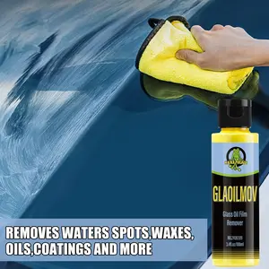 Car Glass Oil Film Remover, Water Stains Remover Paste, Auto Windshield Mirror Hard Spot Remover, Automobile Glass Dust Agent, Car Cleaning Agent