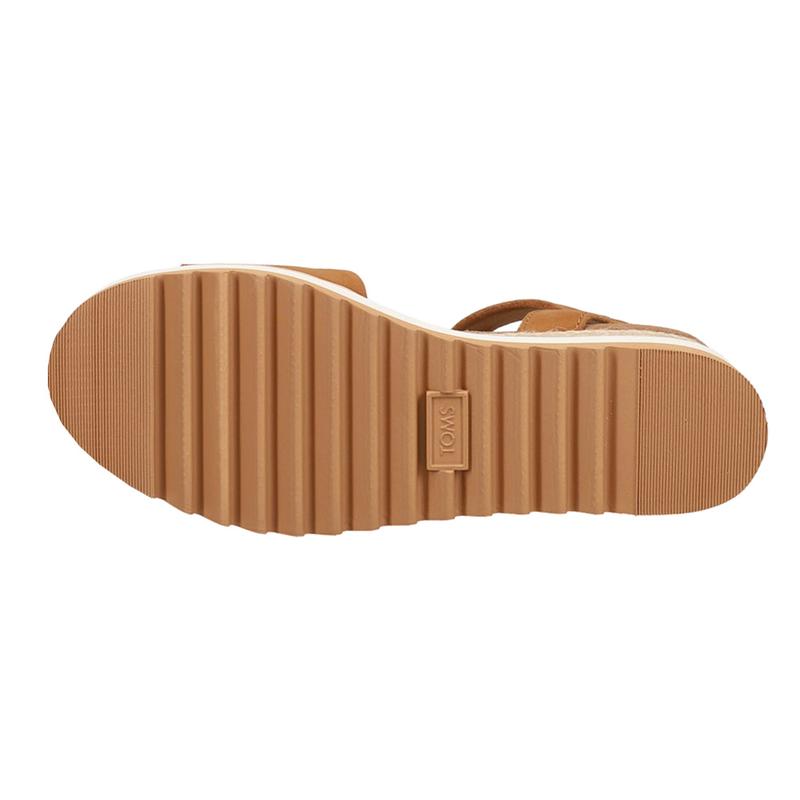 TOMS Womens Diana Platform Espadrille  Casual Sandals Casual Mid Heel 2-3" - Brown