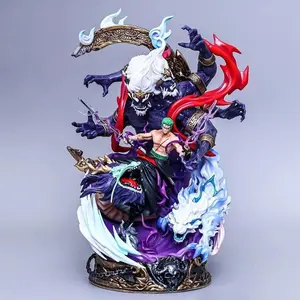 One Piece Zoro Figure! Ashura Nine Sword Style with Epic Effects，Unboxing Zoro Ashura Oni Giri Statue! Must-Have OP Collectible for Fans，Stunning Zoro Ashura Diorama, Perfect Desk Decor for One Piece Otakus