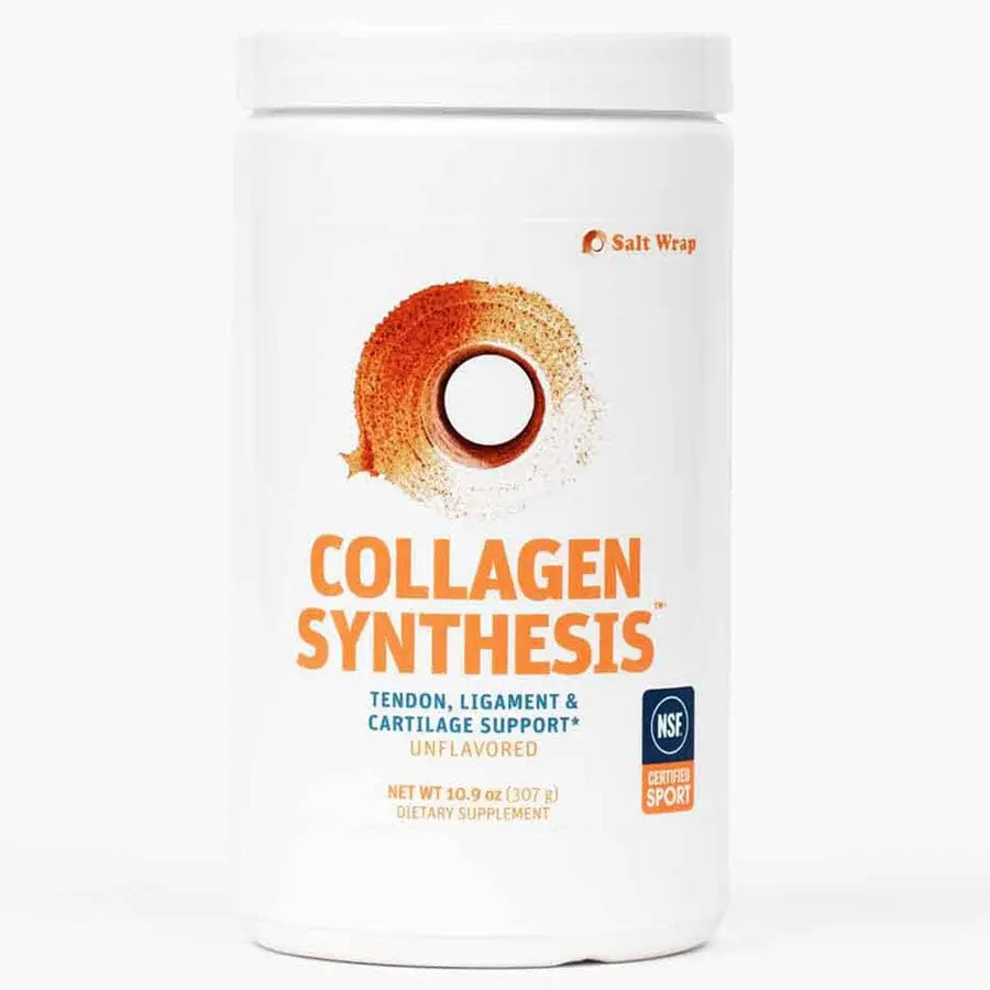 SaltWrap Collagen Synthesis - Collagen Peptides for Tendon, Ligament, & Cartilage Support - Unflavored Powder 30 servings