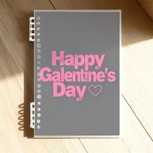 A5 Lined Notebook, Happy Galentine's Day Design, Simple & Celebratory, Suitable for Office Use, High - Quality Paper, Ideal for Daily Planning & Note - Taking, Perfect for Adults