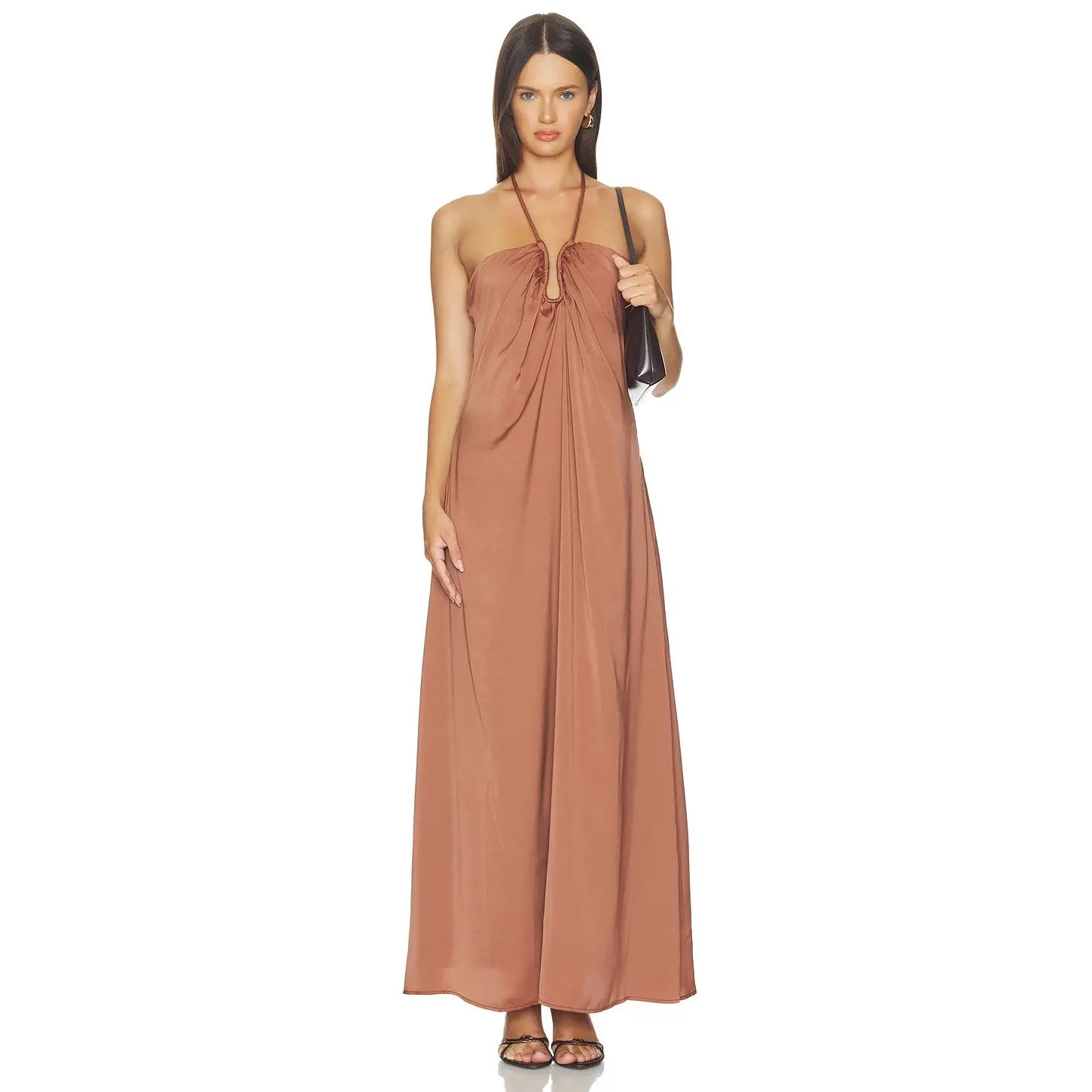 SNDYS Calana Maxi Dress in Copper
