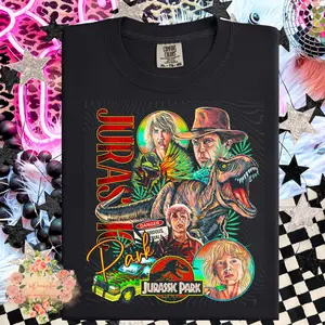 [ SALES UP TO 30% ] 90s Dinosaur Movie T-Shirt, Summer Tshirt, Dinosaur Tshirt, Movie T-shirt, Cool, 90s Tshirt, Summer