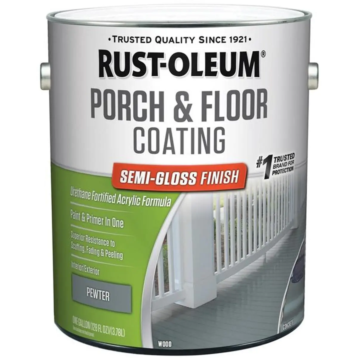 212 MAIN Rust-Oleum Outdoor Porch & Floor Paint, Semi-Gloss Finish, for Automotive & Motorcycle Paint Care, Suitable for Patio & Walkway Surfaces