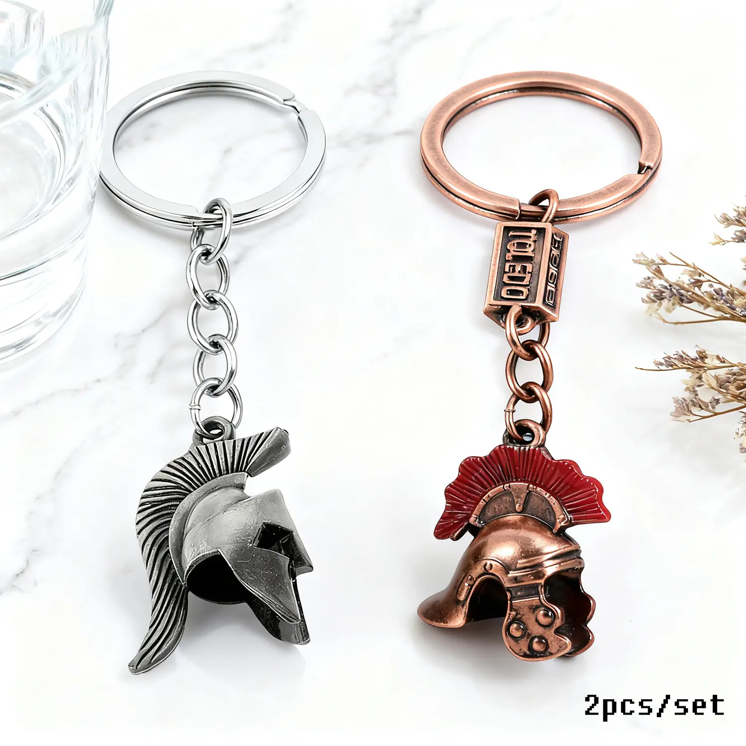 3D Roman Gladiator Helmet Keychain, Metallic Collectible Souvenir from Rome, Italy - Tourism Gift and Fashion Accessory, Helmet Shape, Keychain Obsession, Collectibles, Metal Keyring, Metallic Hardware Keychains