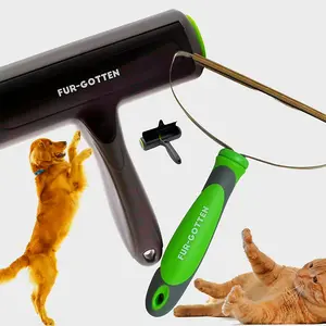 Fur-gotten pet hair remover, bundle of two products : lint roller and scraper.