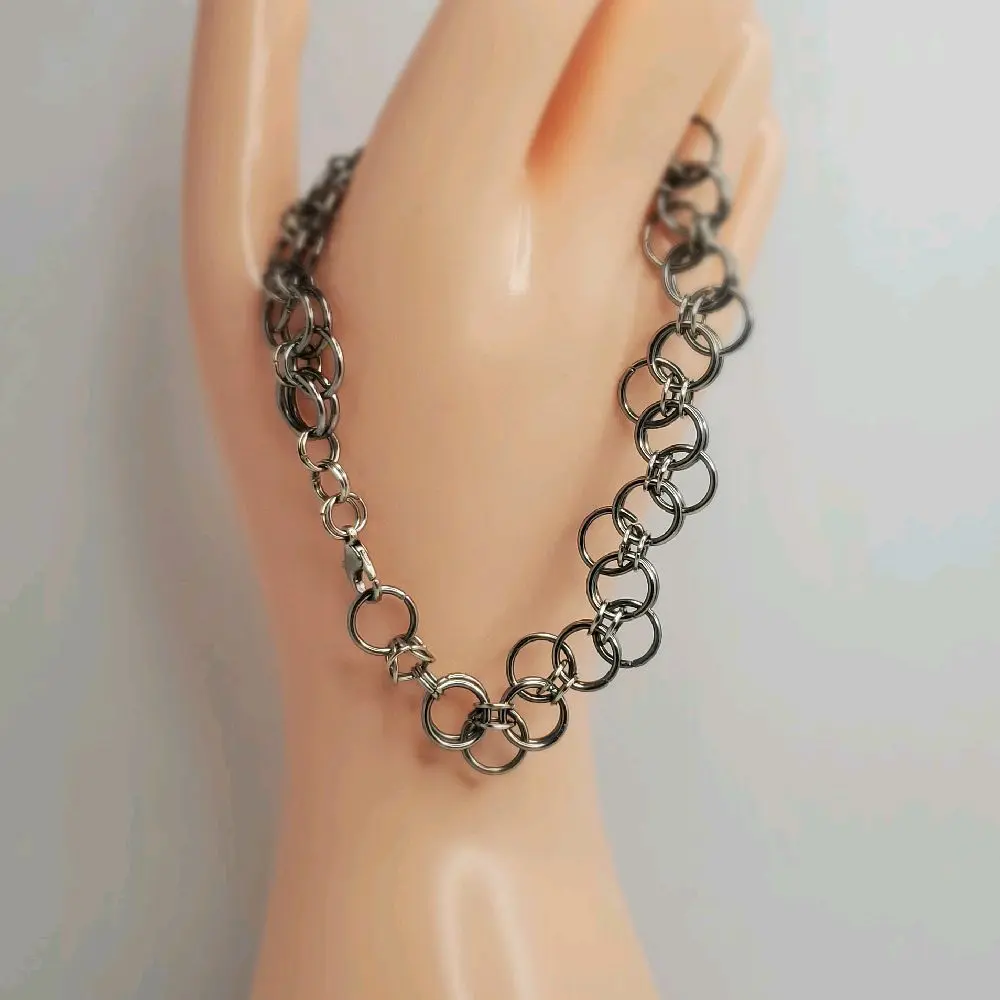 Stainless Steel Chainmaille Bracelet - Durable & Versatile for Everyday Wear