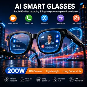 Smart Bluetooth Calling Glasses, Polarized Anti-blue Light UV400 Sun Protection, Unisex Eyeglass Headphones for Driving & Outdoor Sports Wearable