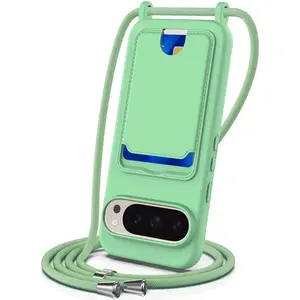 Please Select A Model To Purchase Silicone Protective Case For Google Pixel 9 Pro XL 8A With Lanyard Card Case