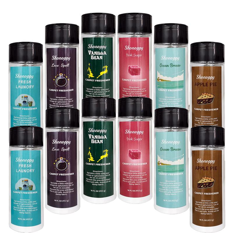 Shonoppy Pet-Specific Carpet Deodorizer Powder 16 oz - Powerful Odor Eliminator with Natural Fresh Scents for Pet Urine & Strong Odors - Safe Formula for Pets & Families - Essential Home Cleaning Fragrance All Purpose Cleaner Baking Household Mum Scented