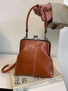 Women's New Vintage Casual Elegant Outdoor Bag, Fashion Trendy Shoulder Handbag Crossbody Bag, All Seasons Plain Design, Lightweight Crossbody Bag, Elegant Bags