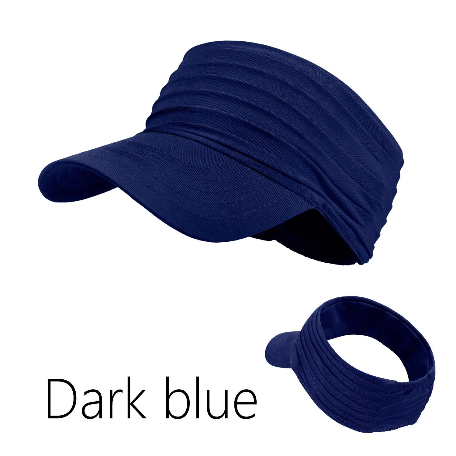 2PCS Open-Top Sun Hat: Fashionable Outdoor Sports Hat for Men and Women, Quick-Dry and UV-Protective, Adult Running Cap