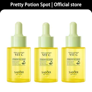 【BUY 1 GET 2 FREE】Green Tangerine Vitamin C Serum , VC Essence Liquid, Moisturizing Cream, Hydrating Facial Essence, Facial Toner For Women (30 ml)