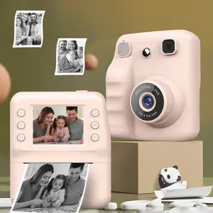 Kids Instant Print Camera with Printer | Gift of Creativity: Dual Lens Children's Camera for Instant Photos & 1080P HD Video on a 2.4-Inch Viewing Screen | Portable, Drop-Proof & Kid-Friendly Toy for Travel, Parties, Birthdays，Christmas & New Year Gift