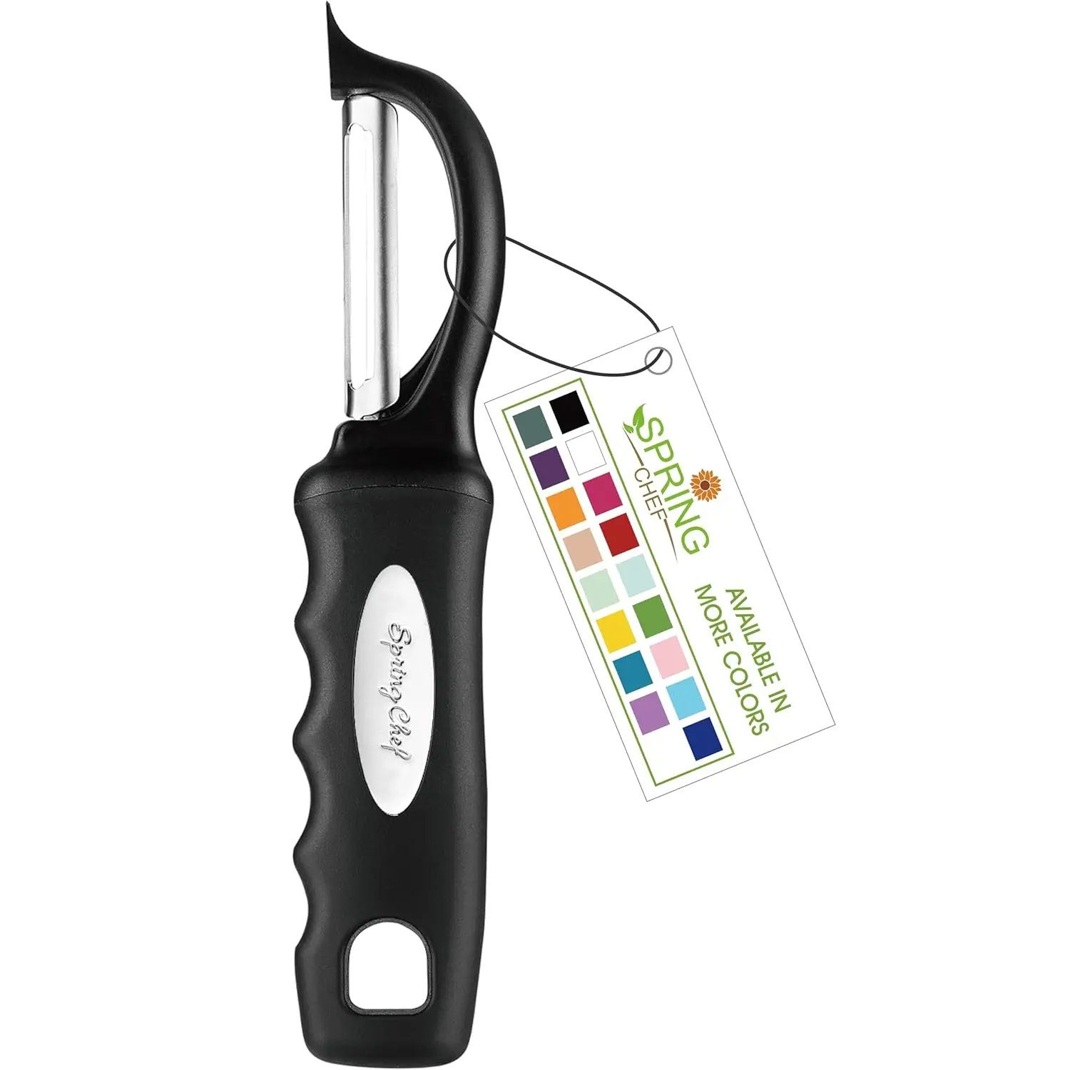 Premium Swivel Vegetable Peeler, Soft Grip Handle and Ultra Sharp Stainless Steel Blades - Perfect Kitchen Peeler For Veggie, Fruit, Potato, Carrot, Apple - Black