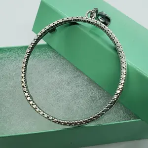 925 Sterling Silver Silver Eagle Bezel 41 mm 1 oz Coins Prong Back Illusion Edge