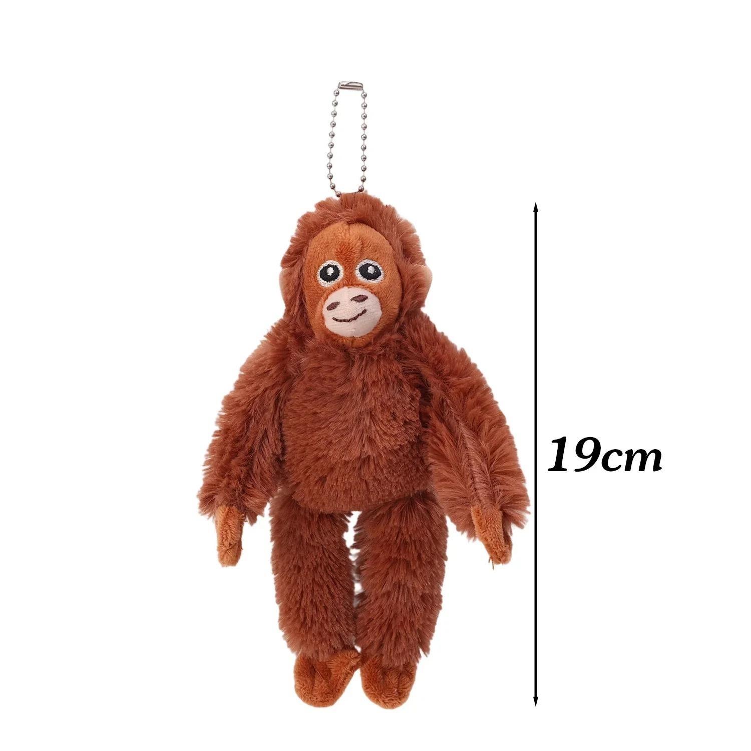 20cm Cute Little Monkey Pendant Plush Doll Animal Hanging Plushies Doll Bag Pendant Soft Stuffed Backpack Keychain Plush Dolls