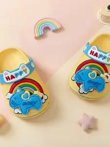 Cartoon Unicorn Slippers, Soft Sole Anti-Slip Indoor Outdoor Shoes, Summer PVC Material, Unisex Casual Footwear