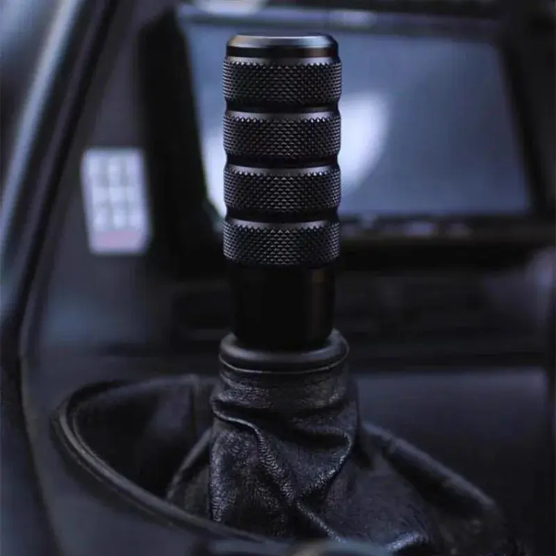 Universal Aluminum Alloy Manual Automatic Transmission Car Shifter Gear Shifter Shift Knobs Set Black with Adapter