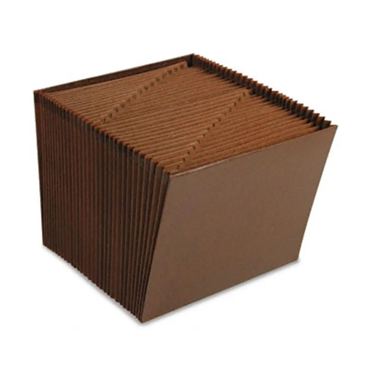 Smead 70467 Open Expanding File - 31 Pockets, Leather-Like Redrope, Letter Size, Red, Desk Organizer, Faux Leather, 30% Post-Consumer Material, 30% Recycled Content
