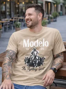 Vintage Modelo Shirt, Cerveza Modelo 1925 T-shirt, The Fighting Spirit Tees, Gift For Him Womenswear Tops Soft
